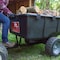 Brinly 17 Cu. Ft. Poly Lawn Cart: 850 lbs. Capacity, Durable Compression Molded, Steep Dump Angle PCT-17BH - alternate 6
